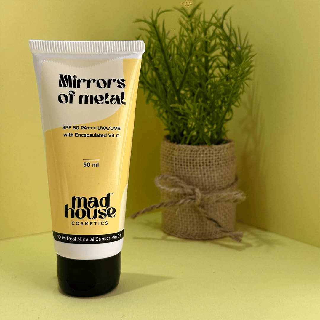 One For the Sun God || Mirrors of metal || SPF 50 PA+++ UVA/UVB with encapsulated vit C - 50 ml