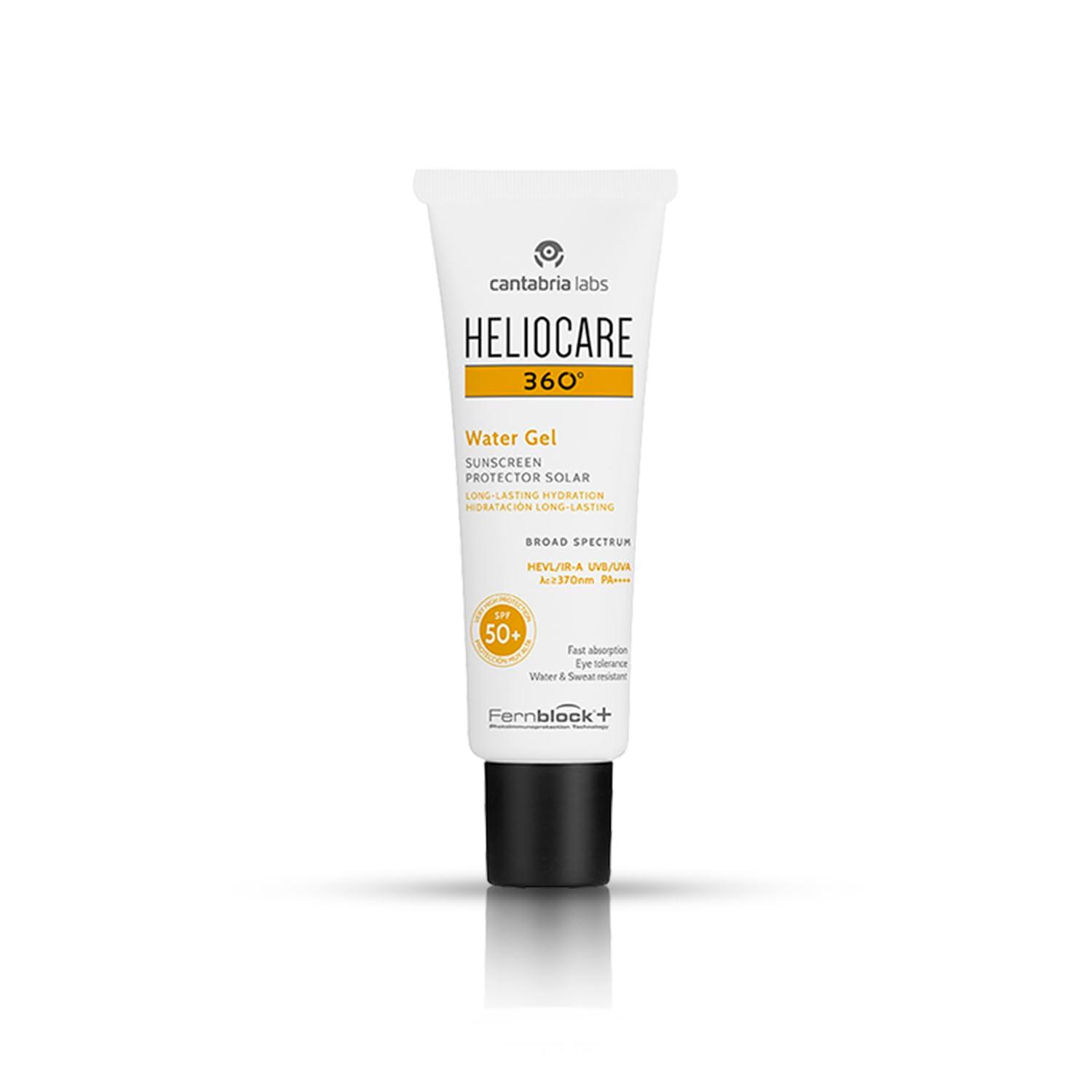 Heliocare 360° Water Gel SPF50+ 50ml | Sun Cream For Face| Daily UVA - 50ml