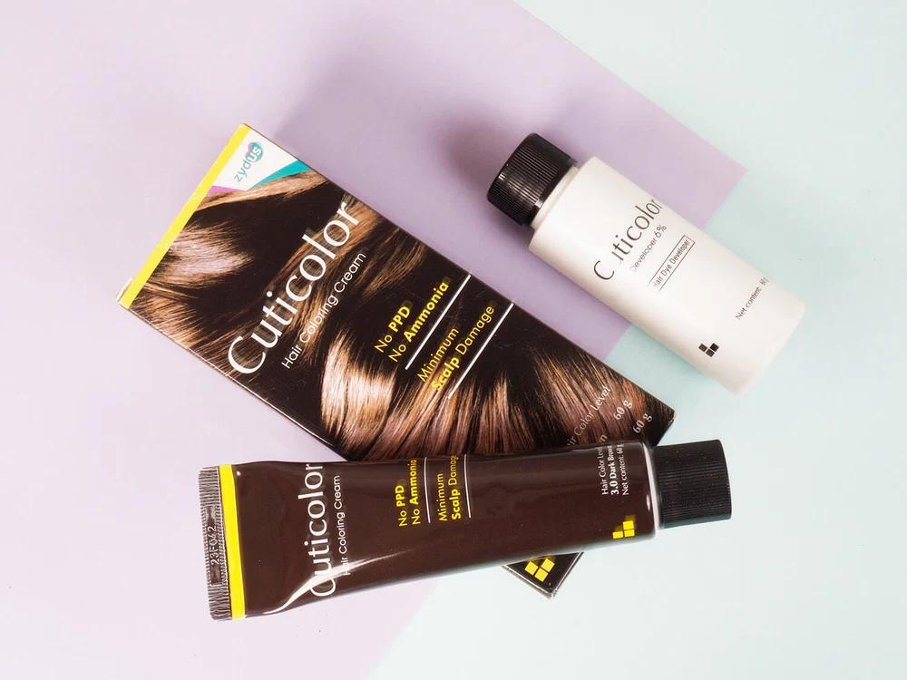  Zydus Cuticolor Brown Hair Colouring Cream 60gm Hair Color 
