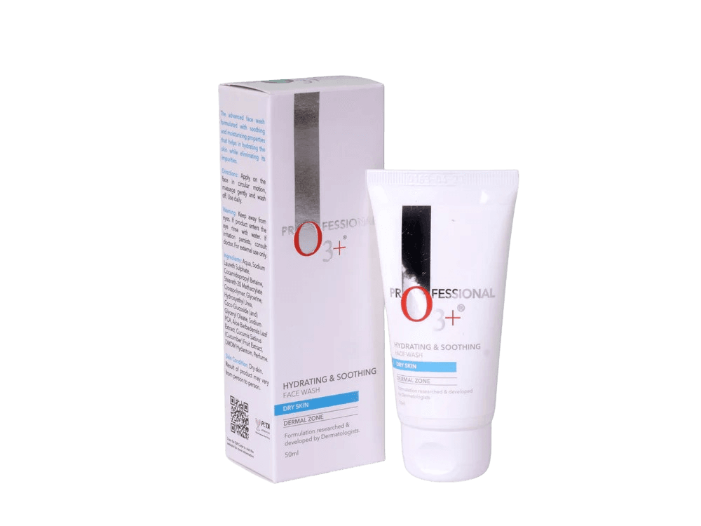 O3+ Hydrating & Soothing Face Wash for Dry Skin - 50ml