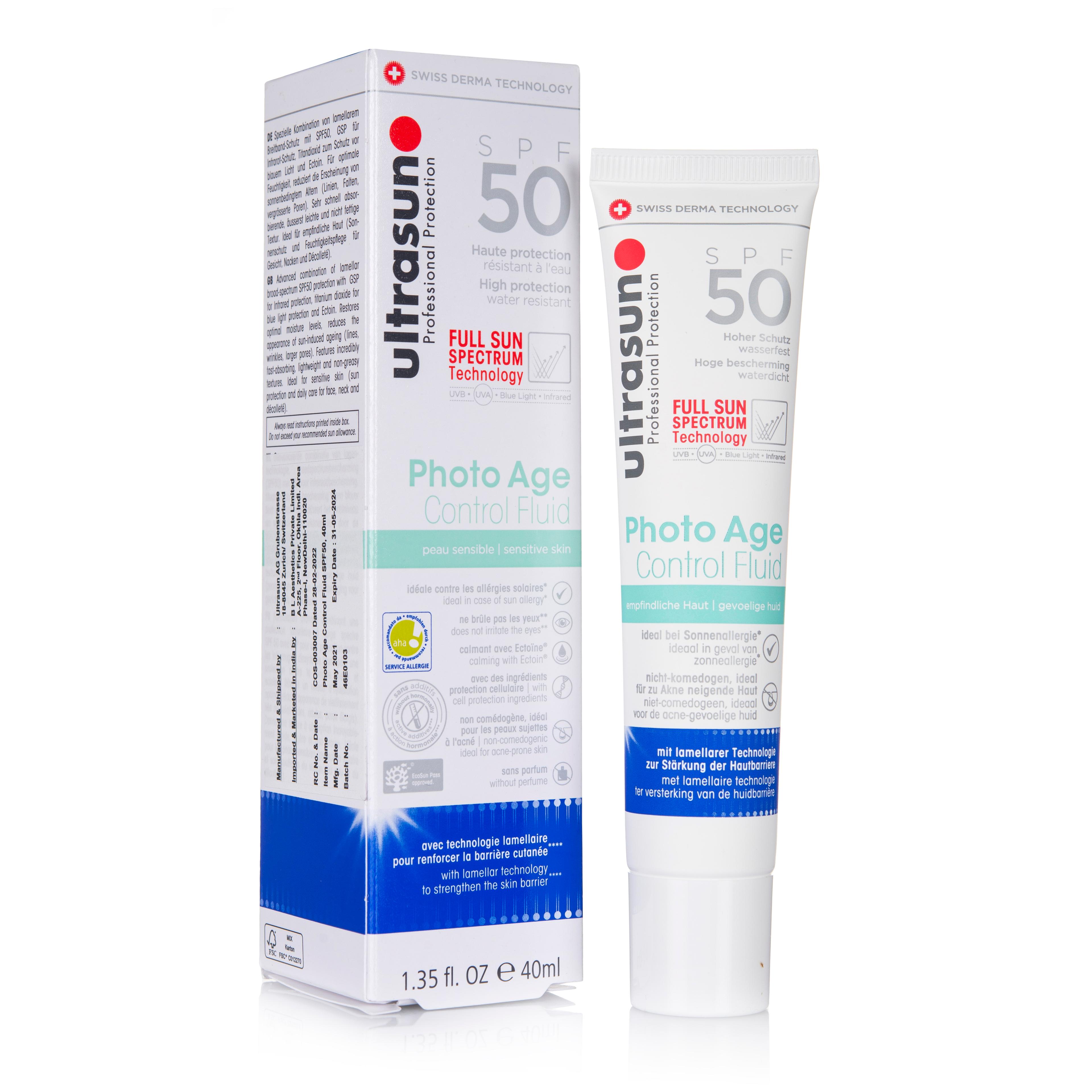 Ultrasun Photo Age  Sensitive Skin Sunscreen SPF50 - 40 ml