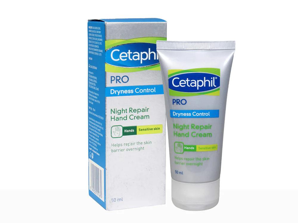 Cetaphil Pro Dryness Control Night Repair Hand Cream (Blue) - 50ml