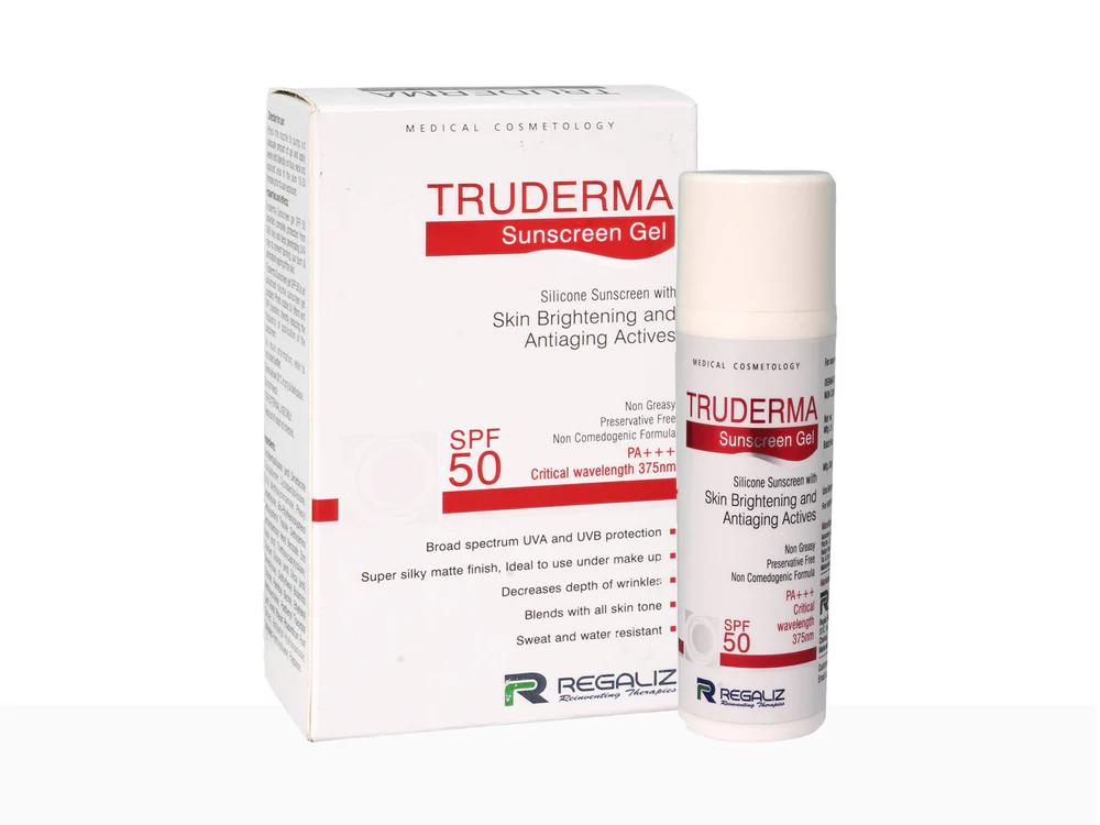 Truderma Sunscreen Gel SPF 50 PA+++  - 50gm