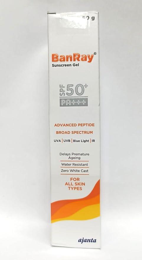 Banray Advanced Peptide Sunscreen Gel SPF 50+ PA+++ - 50gm