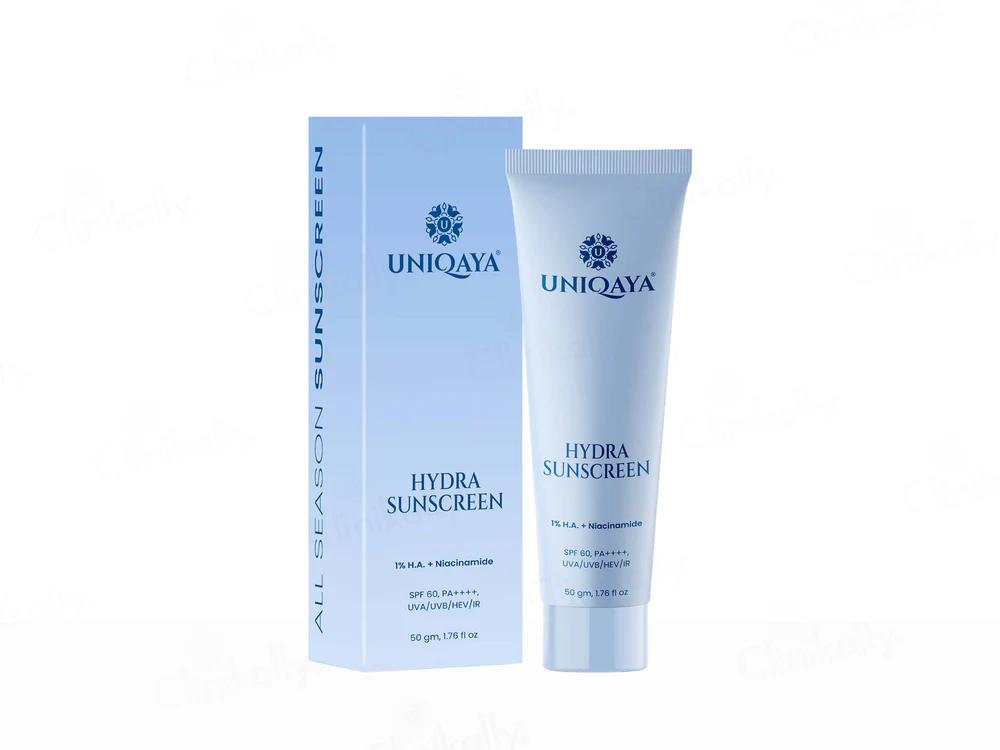 Uniqaya Hydra Sunscreen SPF 60 PA++++ - 50gm