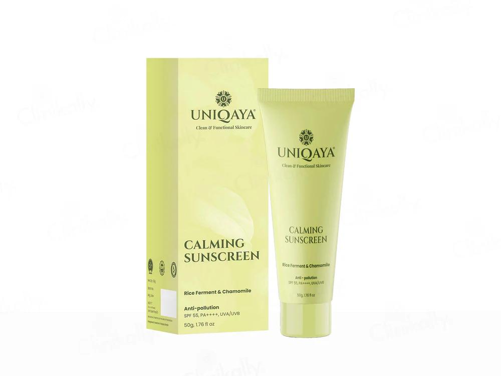 Uniqaya Calming Anti-Pollution Sunscreen SPF 55 PA++++ - 50gm