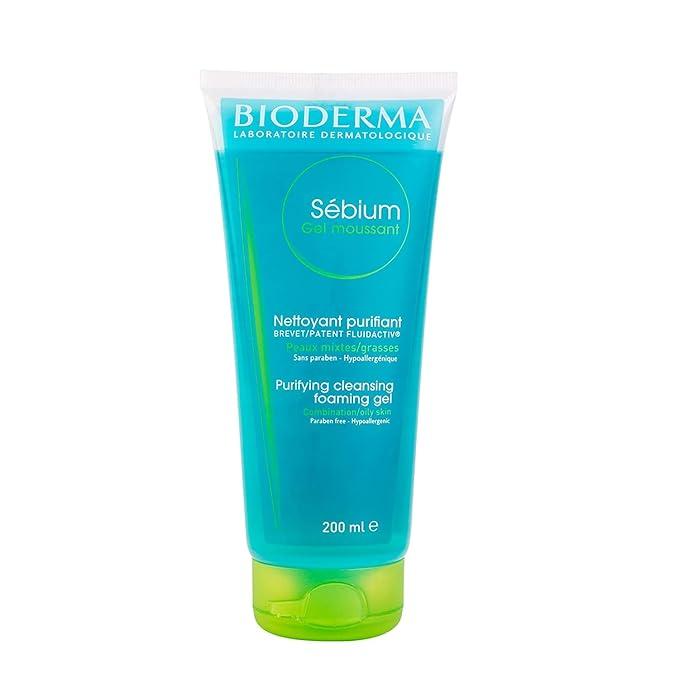 Bioderma Sebium Gel Moussant Purifying Cleansing Foaming Gel Combination To Oily Skin - 200 ml