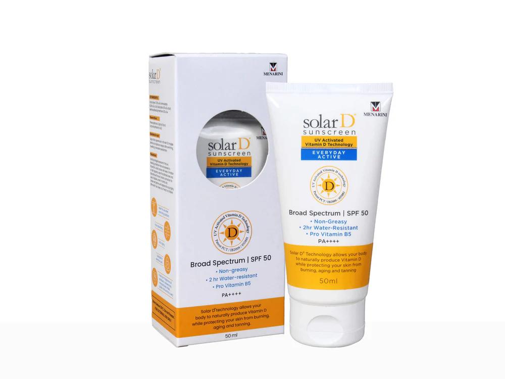 Solar D Sunscreen Everyday Active Sunscreen SPF 50 PA++++ - 50ml