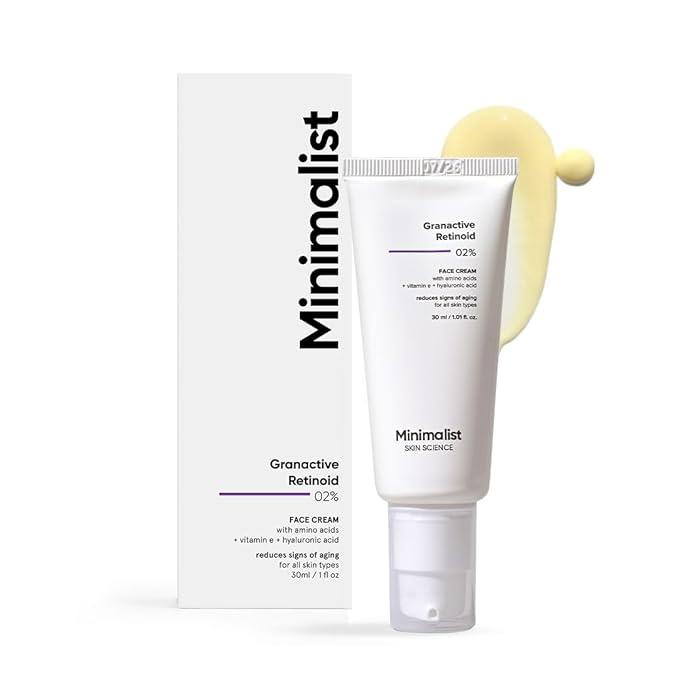 Minimalist 2% Retinoid Anti Ageing Night Cream for Wrinkles & Fine Lines | With Retinol Derivative For Sensitive Skin - 30 ml