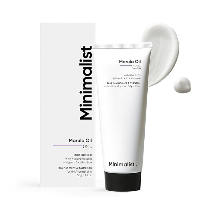 Minimalist Marula Oil 5% Face Moisturizer for Dry Skin – 50 gm