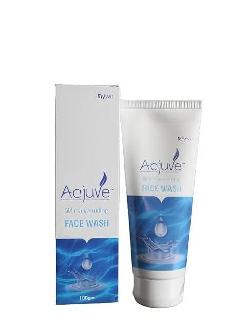 REJUVE Acjuve Rejuvenating Face Wash for Men and Women | Infused with Salicylic Acid & Aquaxyl for Gentle Exfoliation, Deep Pore Cleansing, and Oil Control | Leaves Skin Smooth & Clear 100 gm