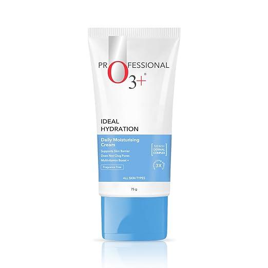 O3+ Ideal Hydration Daily Moisturising Cream with Hyaluronic Acid for Barrier Repair – 75 gm
