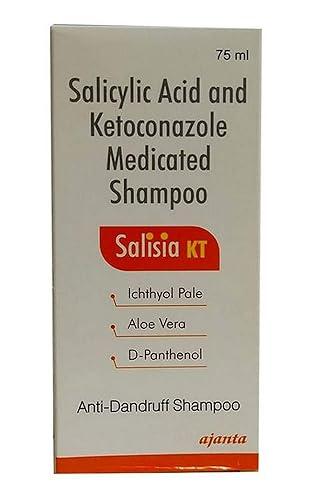Salisia Kt - Bottle of 75 ml Shampoo with 2% Ketoconazole and Salicylic Acid
