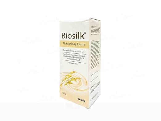 Biosilk Paraben Free Moisturizing Cream with Oatmeal & Ceramides - 100 gm