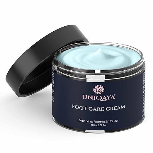Uniqaya Foot Care Cream 100 gm – Repairs Cracked Heels, Moisturizes Dry Feet & Combats Odour For Women & Men | Deep Hydration | Fights Infections | Softens Skin