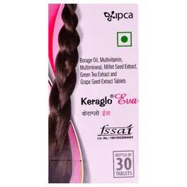 Keraglo Eva Tablet for Adult Women – 30 Tablets | Nutritional Support for Hair Fall Control & Healthy Hair Growth