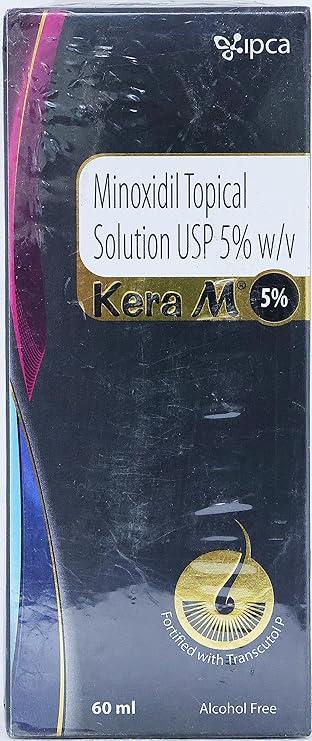 Kera M 5% Solution – 60 ml | Topical Treatment for Male Pattern Hair Loss | Contains Minoxidil 5%