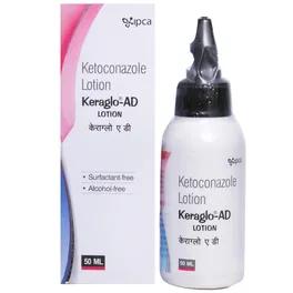 Keraglo-AD Lotion – 50 ml | Antifungal Lotion with 2% Ketoconazole | For Fungal Skin Infections & Itchy Scalp