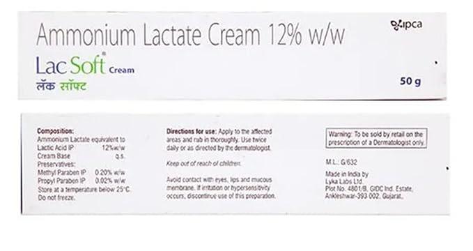 Lacsoft Cream 50 gm – Intensive Moisturizer for Dry & Scaly Skin