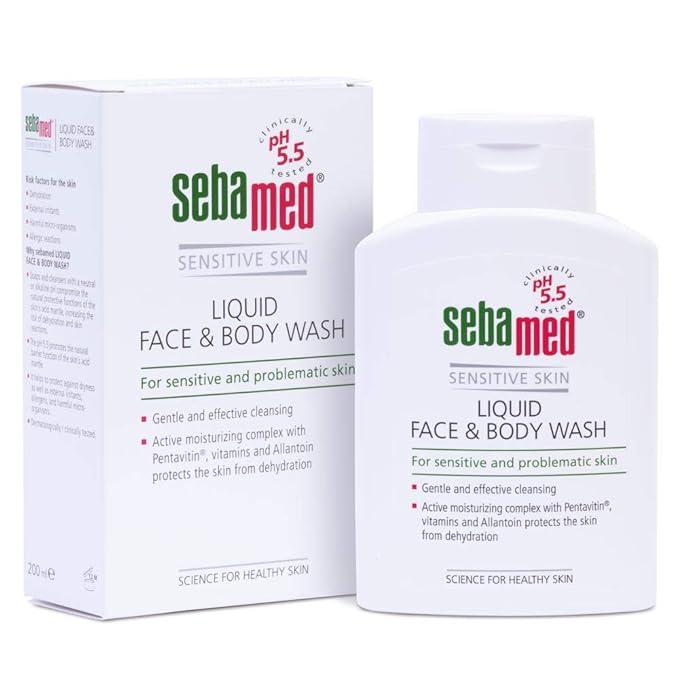 Sebamed Liquid Face & Body Wash – 200 ml | pH 5.5 | Moisturizing Cleanser for Sensitive Skin