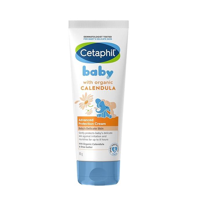 Cetaphil Baby Cream, Face & Body Moisturizing Cream | Advance Protection | Gentle & Soft with Organic Calendula - 85 gm