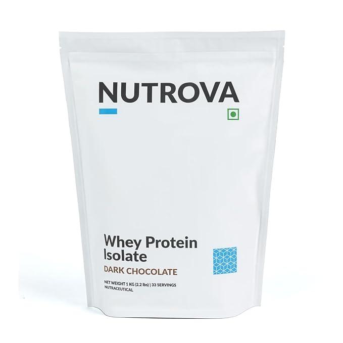 Nutrova Whey Protein Isolate (Dark Chocolate) – 1 kg