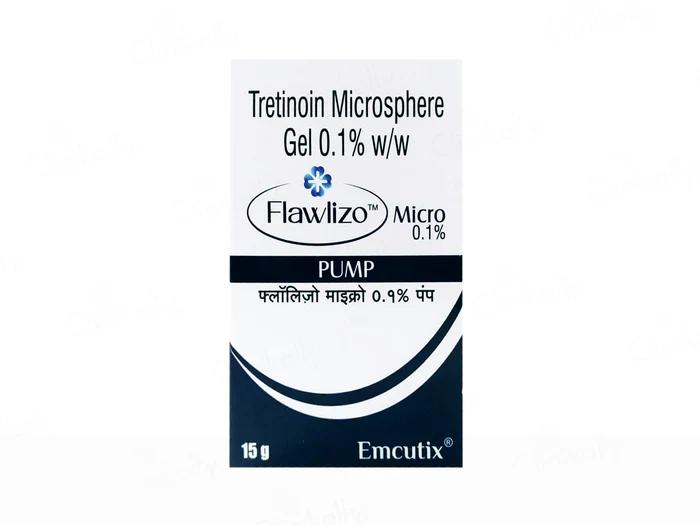 Flawlizo Micro 0.1% Pump Gel – Advanced Acne & Skin Renewal Treatment – 15 gm