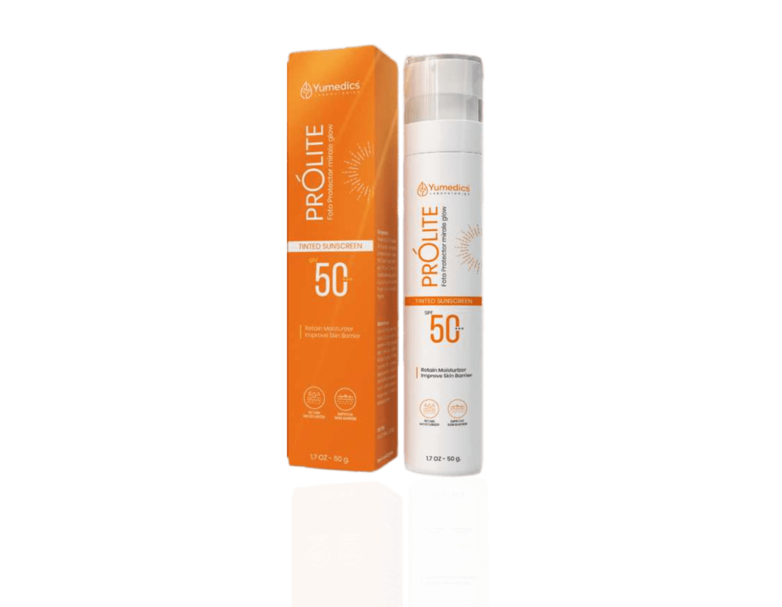 PROLITE Sunscreen | SPF 50+ PA+++ Broad Spectrum Protection | Tinted, Lightweight & Non-Sticky Formula | 50 gm