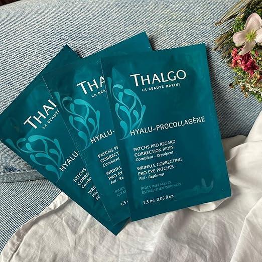 Thalgo Wrinkle-Correcting Pro Eye Patches – Ultra-Fresh Under Eye Patches with Cross-Linked Hyaluronic Acid – 10 Minutes