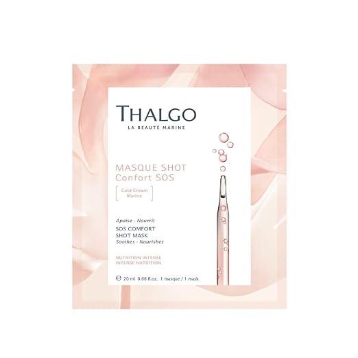 Thalgo SOS Comfort Shot Mask – Soothing & Nourishing Sheet Mask with Marine Cold Cream & Algae Fibres – 20ml