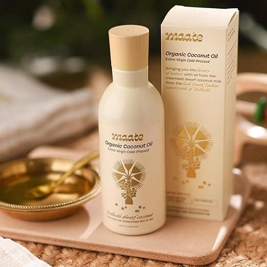 Maate Baby Organic Coconut Oil – 200 ml | Extra Virgin, Cold Pressed