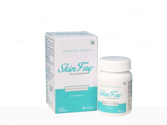 Adroit SkinFay Oral Moisturizer Ceramosides Capsule | 30 Capsules | For Skin Hydration & Barrier Support