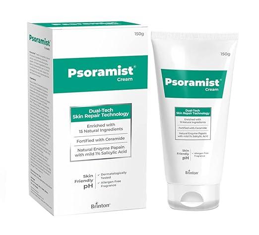 Brinton Psoramist Moisturizing Cream with Dual-Tech Skin Repair – 150 gm