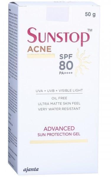 Sunstop Acne SPF 80 Sunscreen Gel – 50 gm