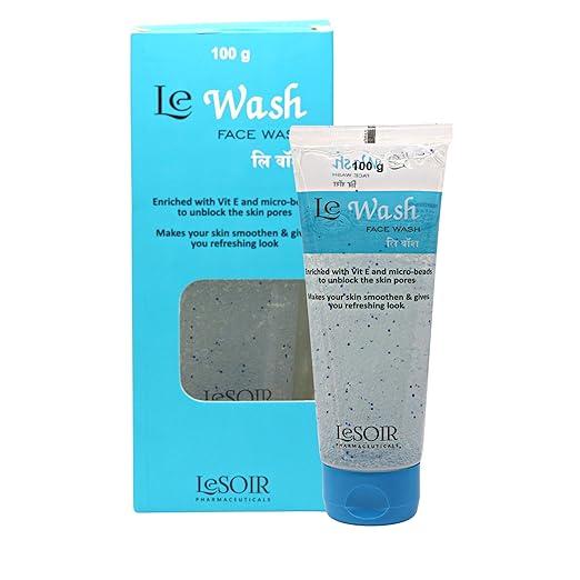 LESOIR Le Wash Face Wash for Glowing Skin – 100 gm | Deep Cleansing Face Wash with Vitamin E for All Skin Types