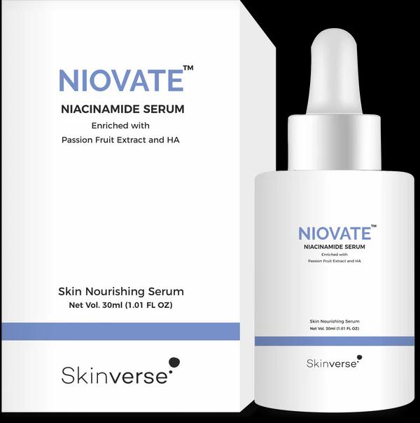 Niovate Niacinamide Face Serum | Lightweight Water-Based Formula with Soothing Actives | Suitable for All Skin Types – 30 ml