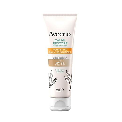 Aveeno Calm + Restore Nourishing Daily Moisturiser SPF 30 Sheer Tint – 50 ml