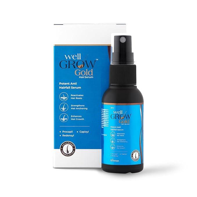 Brinton Well Grow Gold Anti Hair Fall & Hair Growth Serum, 30 ml