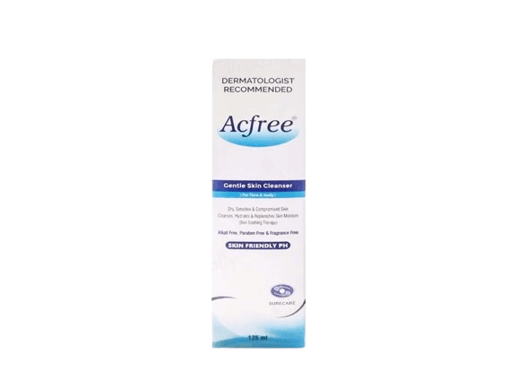 Surecare Pharma Acfree Gentle Skin Cleanser (125 ml)