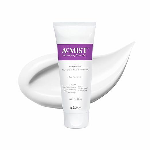 Brinton AcMist Moisturizing Cream Gel – For Oily & Acne-Prone Skin | 50 g