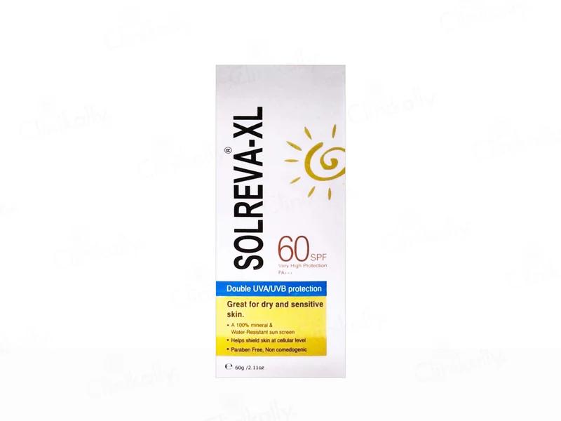 Solreva-X L Sunscreen SPF 60 – Double UVA/UVB Protection (60g)