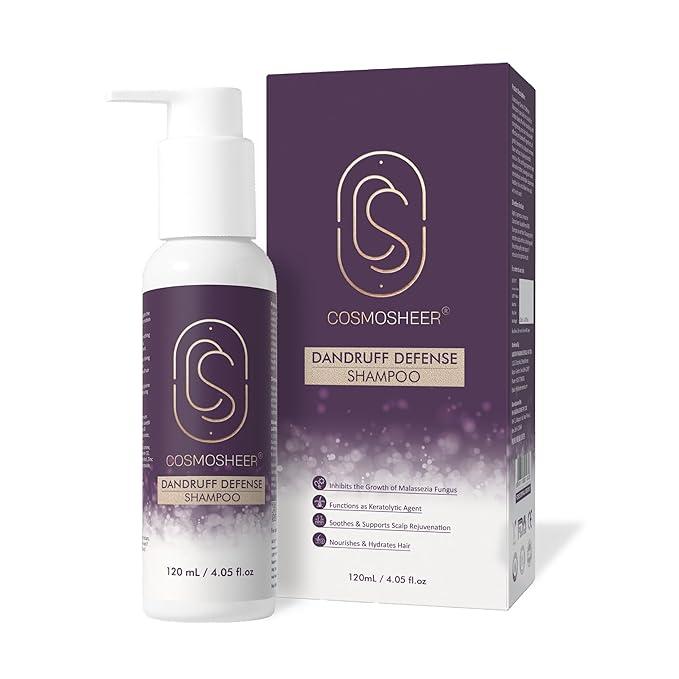 Cosmosheer Dandruff Defense Shampoo 120 ml | Fights Flakes, Soothes Itching & Promotes Healthy Scalp