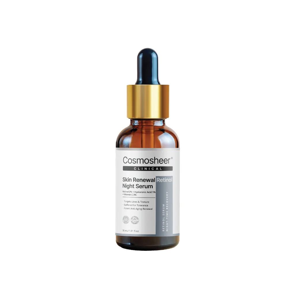 Cosmosheer Skin Renewal Retinol Night Serum – 30ml | Anti-Aging, Brightening & Hydrating