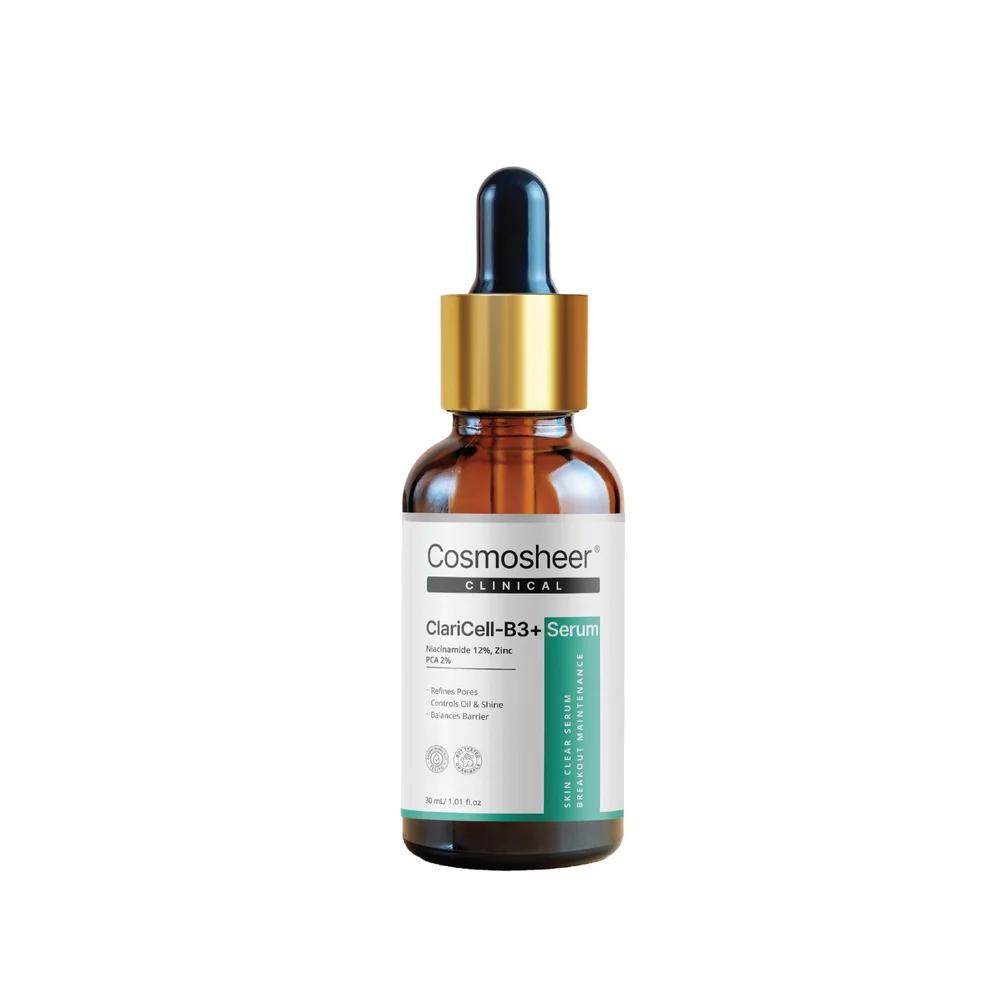 Cosmosheer ClariCell B3+ Serum – 30ml | Pore-Refining, Brightening & Barrier-Strengthening