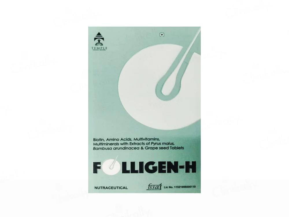 Folligen-H Nutraceutical Tablets – Reduce Hair Fall