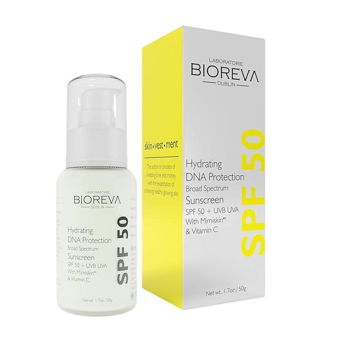 BioReva Hydrating DNA Protection Sunscreen SPF 50 | UVA & UVB Protection | With Vitamin C