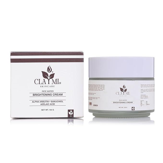 Claymi Rice Water Brightening Cream – Hydration & Spot Care (100g)