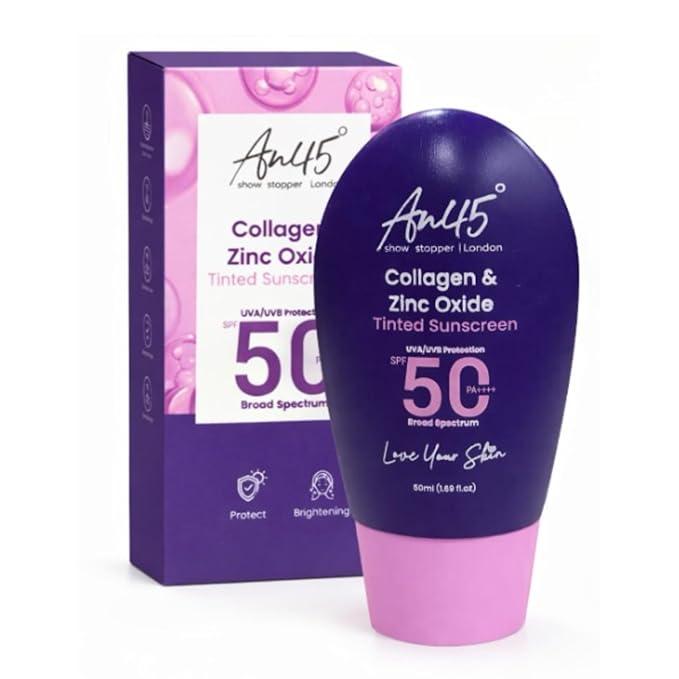 AN45° SPF 50 PA++++ Tinted Sunscreen 50ml