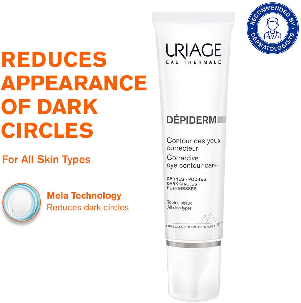 Uriage Dépiderm Eye Cream for Dark Circles & Puffiness- 15 ml 