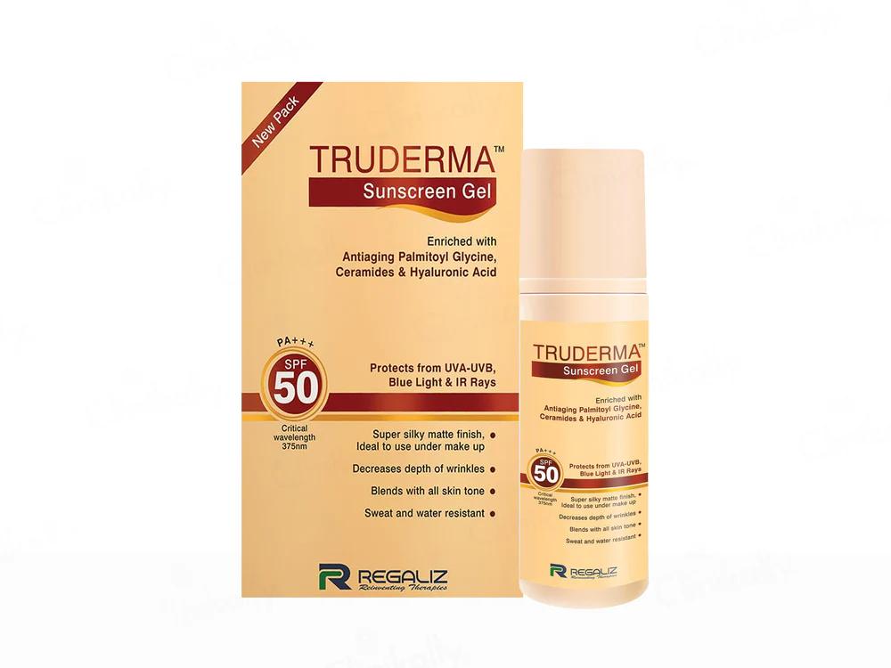Truderma Sunscreen Gel SPF 50 PA+++  - 50gm